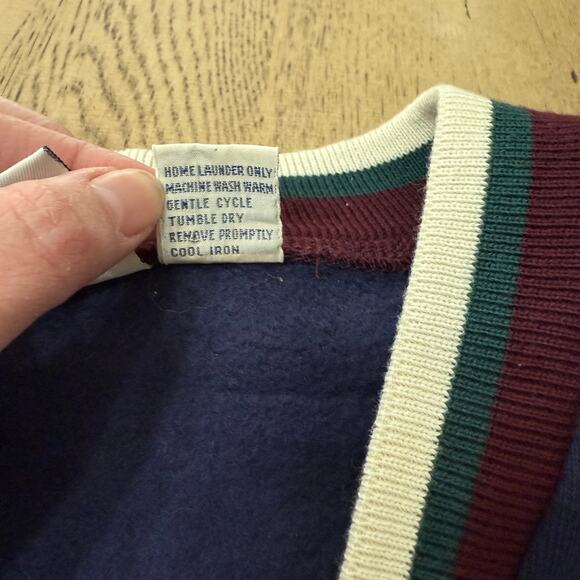 VTG Van Heusen 417 Authentic Sportswear Cardigan Sweater Grandpacore Preppy L - Picture 8 of 10